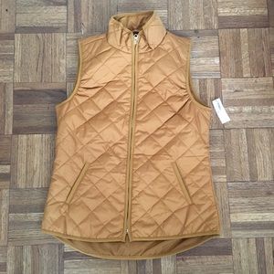 Old Navy yellow quilted vest